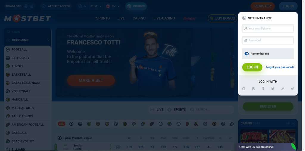Betting with BD Mostbet Application